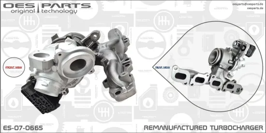 Lader, Aufladung OES PARTS ES-07-0665 Bild Lader, Aufladung OES PARTS ES-07-0665