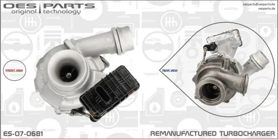 Lader, Aufladung OES PARTS ES-07-0681 Bild Lader, Aufladung OES PARTS ES-07-0681