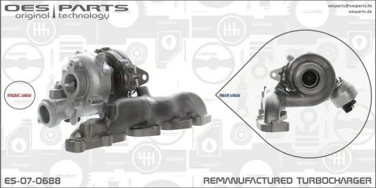 Lader, Aufladung OES PARTS ES-07-0688 Bild Lader, Aufladung OES PARTS ES-07-0688