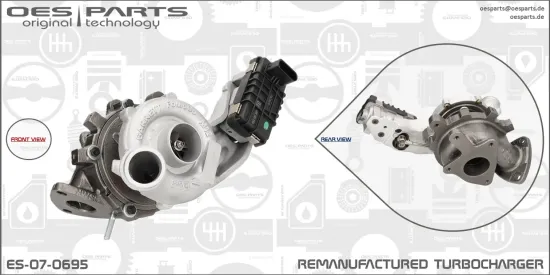 Lader, Aufladung OES PARTS ES-07-0695 Bild Lader, Aufladung OES PARTS ES-07-0695