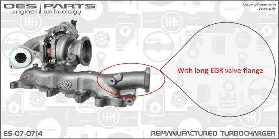 Lader, Aufladung OES PARTS ES-07-0714 Bild Lader, Aufladung OES PARTS ES-07-0714