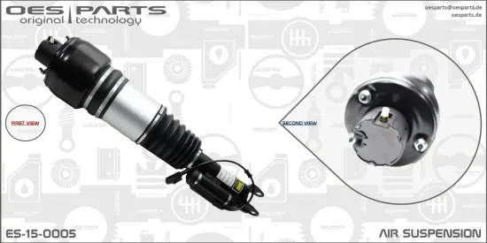 Luftfederbein 1. Vorderachse links OES PARTS ES-15-0005 Bild Luftfederbein 1. Vorderachse links OES PARTS ES-15-0005