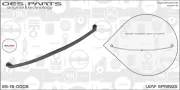 Federblatt Hinterradaufhängung OES PARTS ES-16-0008