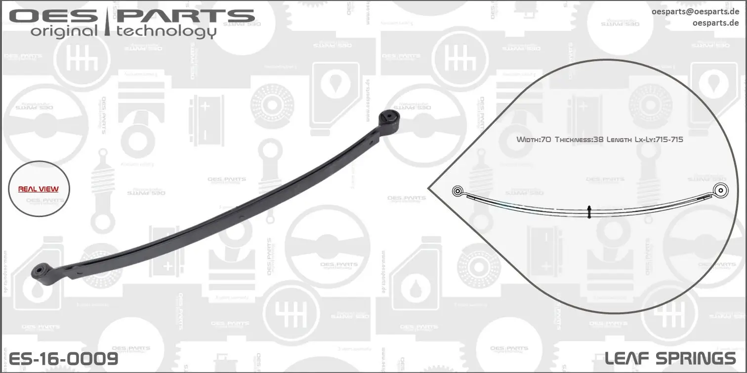 Federblatt Hinterradaufhängung OES PARTS ES-16-0009