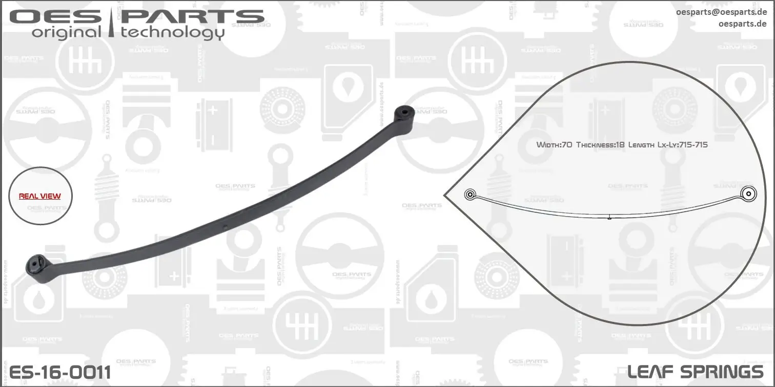 Federblatt Hinterradaufhängung OES PARTS ES-16-0011