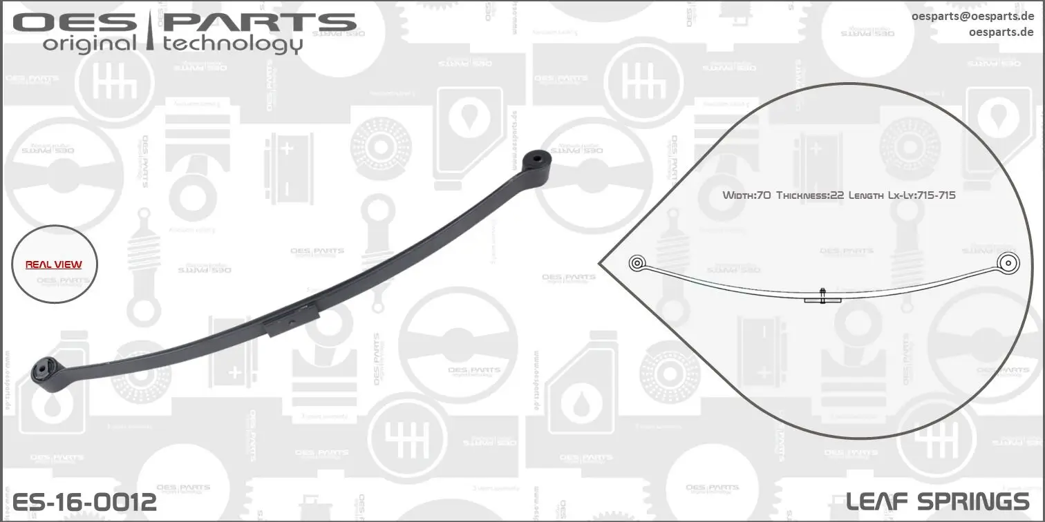 Federblatt Hinterradaufhängung OES PARTS ES-16-0012
