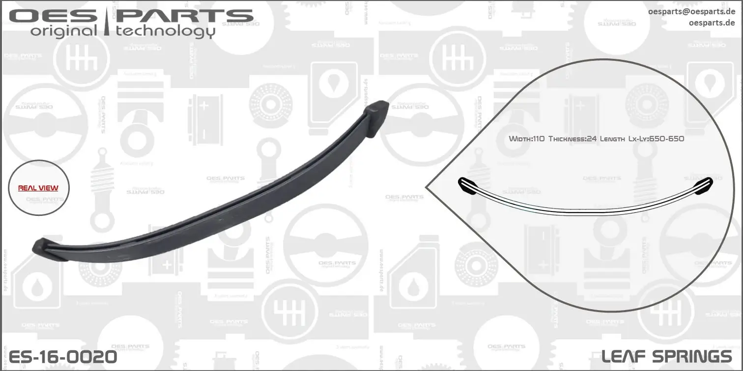 Federblatt Hinterradaufhängung OES PARTS ES-16-0020
