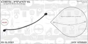 Federblatt Hinterradaufhängung OES PARTS ES-16-0023