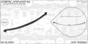 Federblatt Hinterradaufhängung OES PARTS ES-16-0024