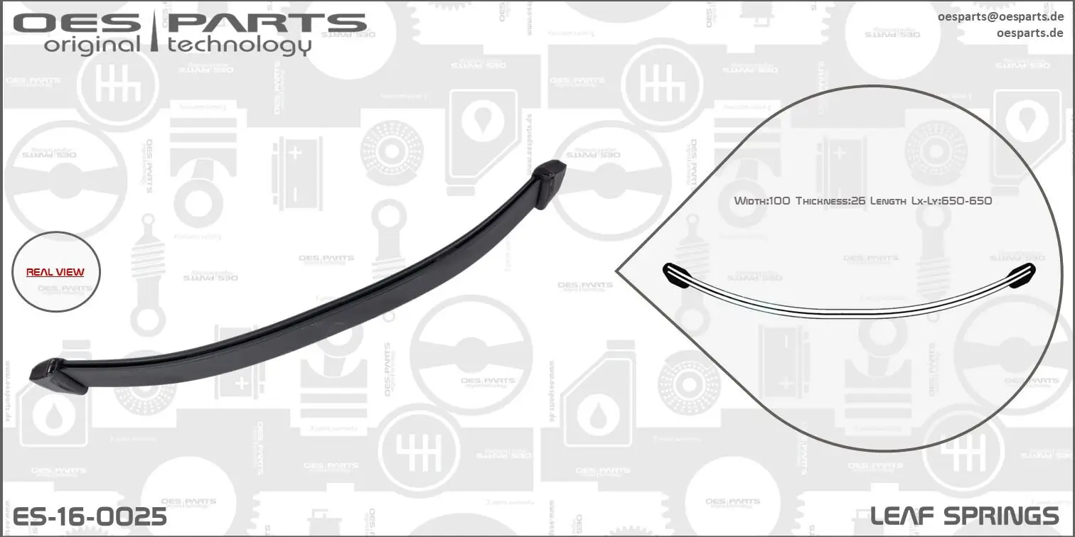 Federblatt Hinterradaufhängung OES PARTS ES-16-0025