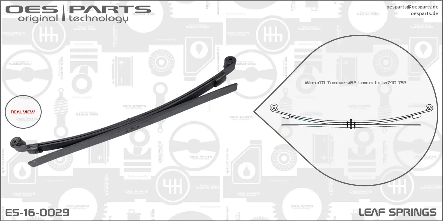 Federblatt Hinterradaufhängung OES PARTS ES-16-0029