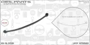 Federblatt Hinterradaufhängung OES PARTS ES-16-0035
