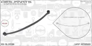Federblatt Hinterradaufhängung OES PARTS ES-16-0036