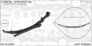 Federblatt Hinterradaufhängung OES PARTS ES-16-0043
