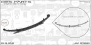 Federblatt Hinterradaufhängung OES PARTS ES-16-0045