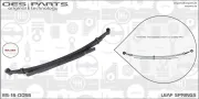 Federblatt Hinterradaufhängung OES PARTS ES-16-0056