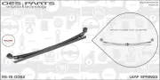 Federblatt Hinterradaufhängung OES PARTS ES-16-0062