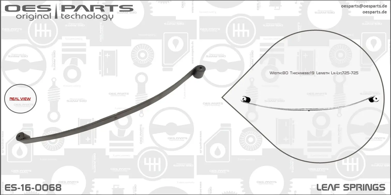 Federblatt Hinterradaufhängung OES PARTS ES-16-0068