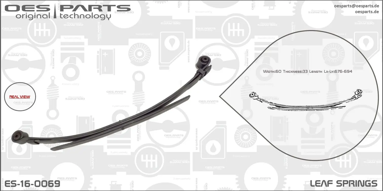 Federblatt Hinterradaufhängung OES PARTS ES-16-0069