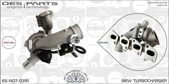 Lader, Aufladung OES PARTS ES-N07-0391 Bild Lader, Aufladung OES PARTS ES-N07-0391