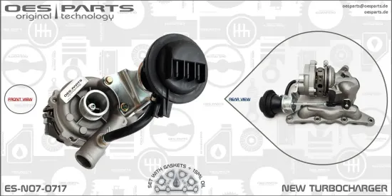 Lader, Aufladung OES PARTS ES-N07-0717 Bild Lader, Aufladung OES PARTS ES-N07-0717