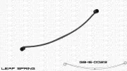 Federblatt Hinterradaufhängung OES PARTS GB-16-0023