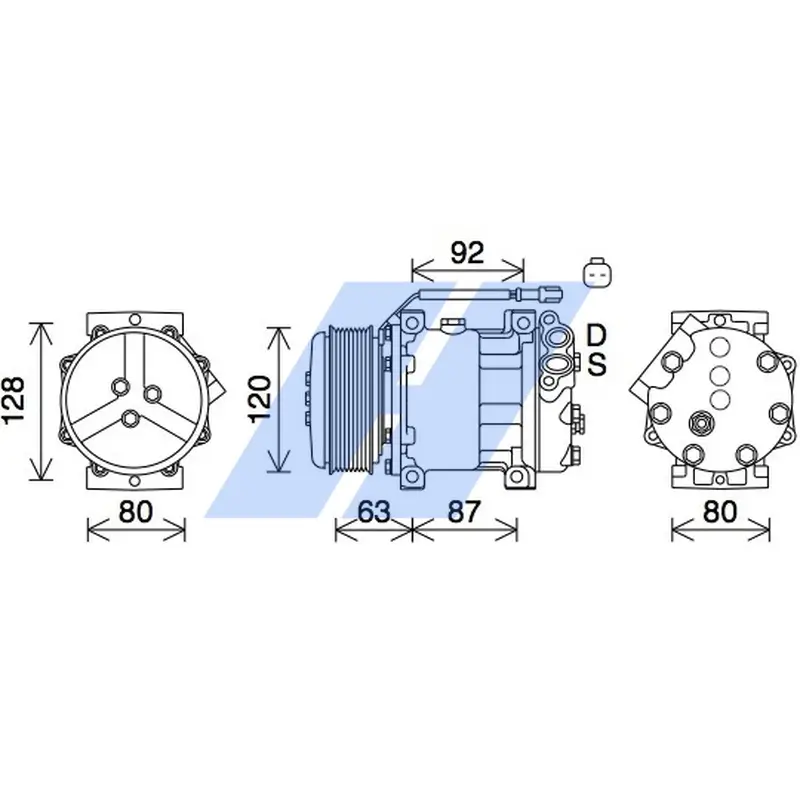 Kompressor, Klimaanlage HIGHWAY AUTOMOTIVE 45118002