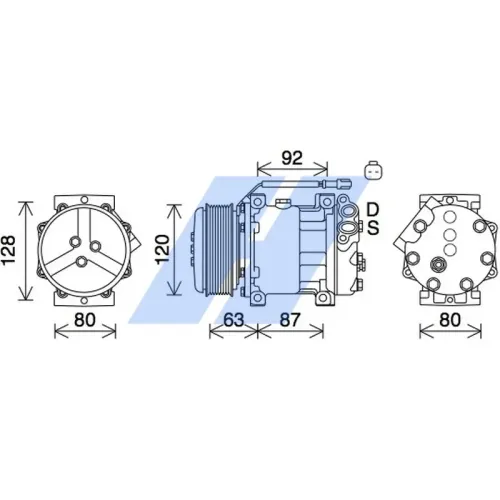 Kompressor, Klimaanlage HIGHWAY AUTOMOTIVE 45118002 Bild Kompressor, Klimaanlage HIGHWAY AUTOMOTIVE 45118002