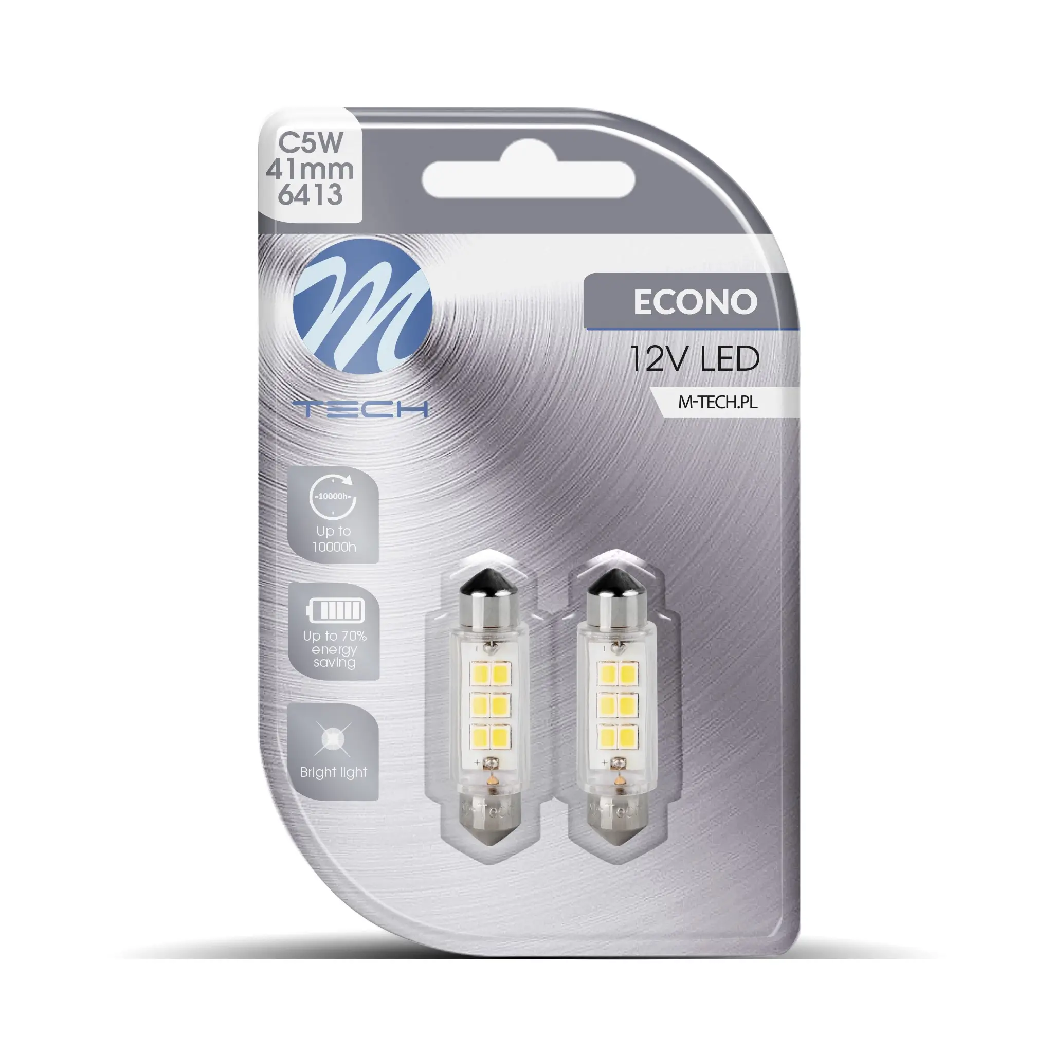 Glühlampe, Kennzeichenleuchte 12 V 0.4 W LED M-Tech LB091W