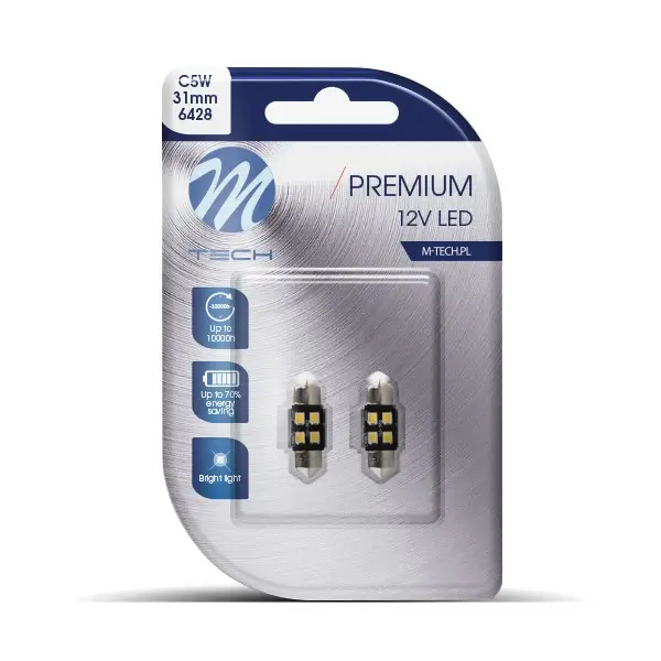 Glühlampe, Kennzeichenleuchte 12 V 15 V 1.9 W LED M-Tech LB345W