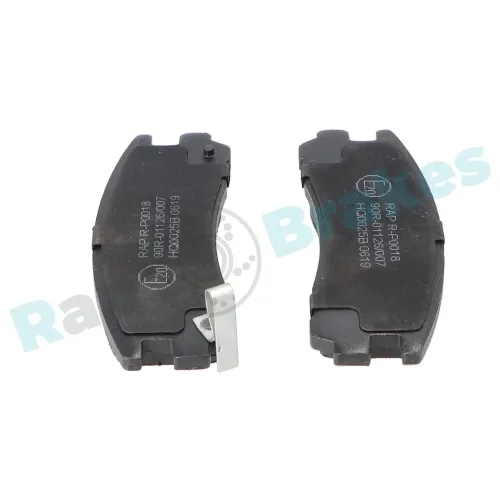 Bremsbelagsatz, Scheibenbremse Hinterachse RAP BRAKES R-P0018 Bild Bremsbelagsatz, Scheibenbremse Hinterachse RAP BRAKES R-P0018
