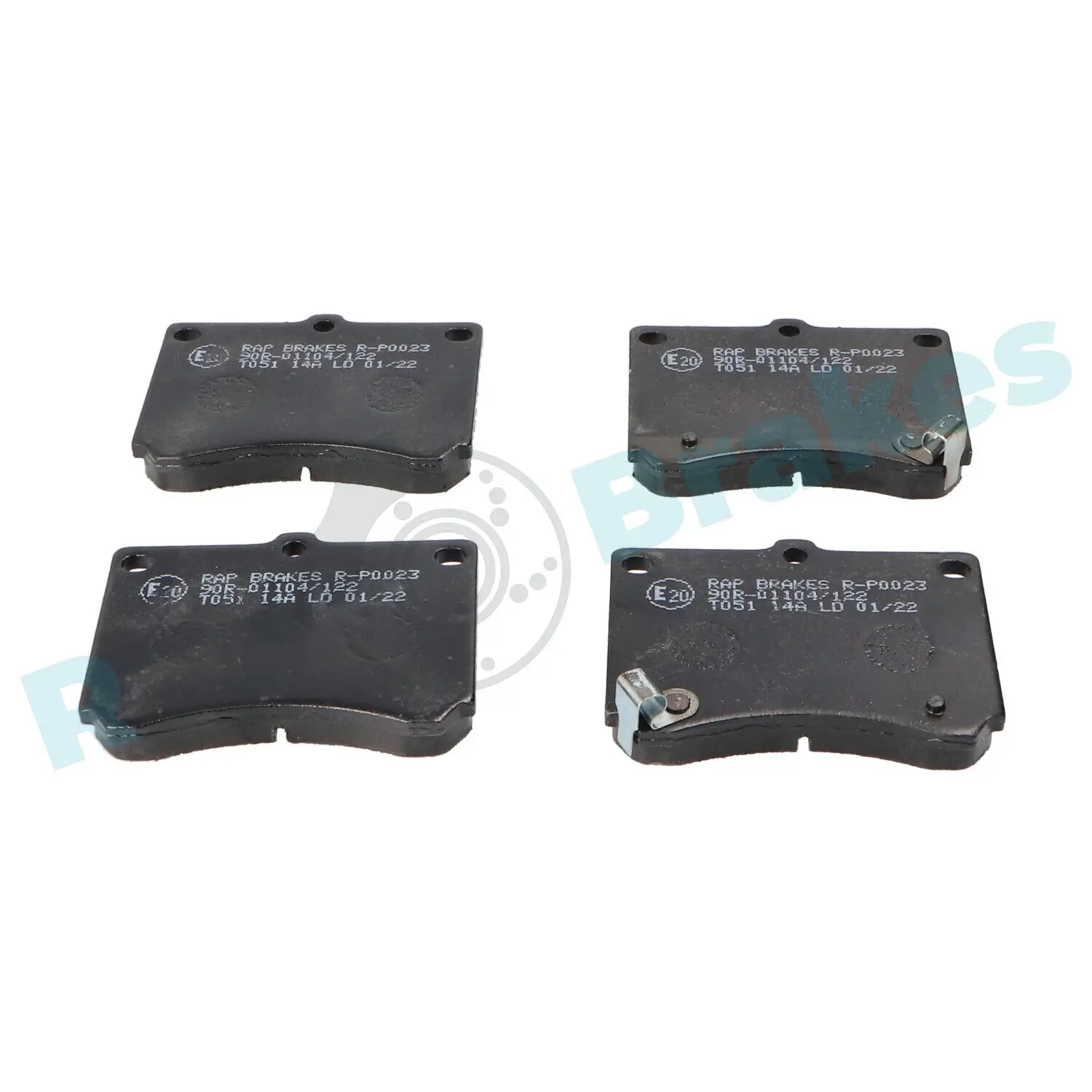Bremsbelagsatz, Scheibenbremse Vorderachse RAP BRAKES R-P0023