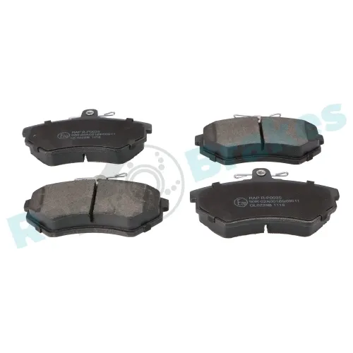 Bremsbelagsatz, Scheibenbremse Vorderachse RAP BRAKES R-P0035 Bild Bremsbelagsatz, Scheibenbremse Vorderachse RAP BRAKES R-P0035
