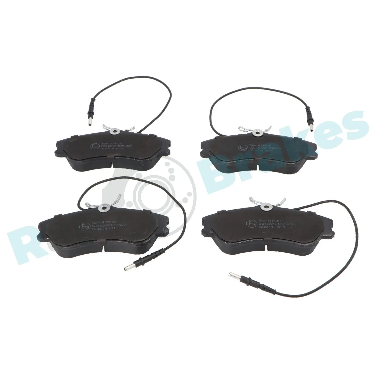 Bremsbelagsatz, Scheibenbremse Vorderachse RAP BRAKES R-P0196