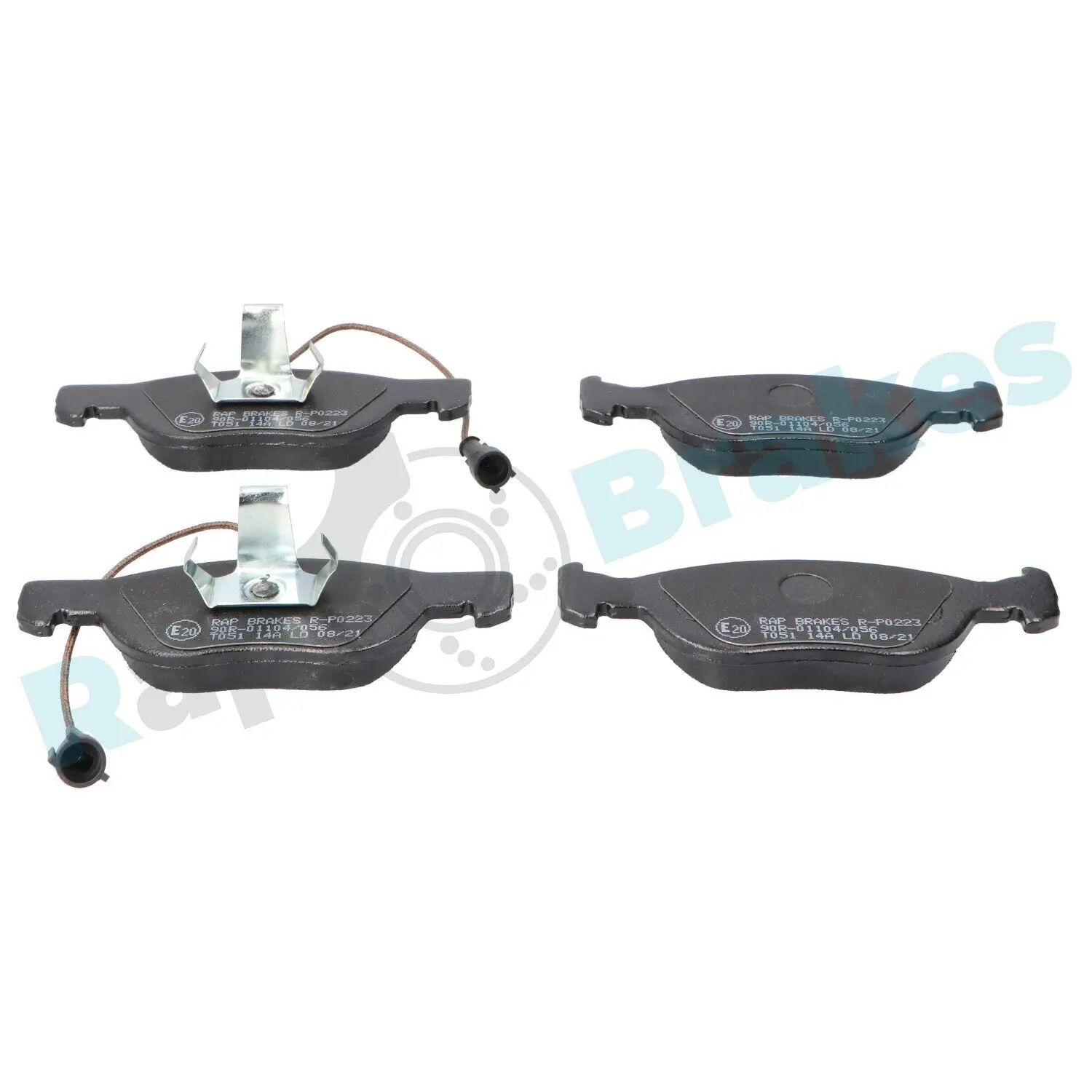 Bremsbelagsatz, Scheibenbremse Vorderachse RAP BRAKES R-P0223