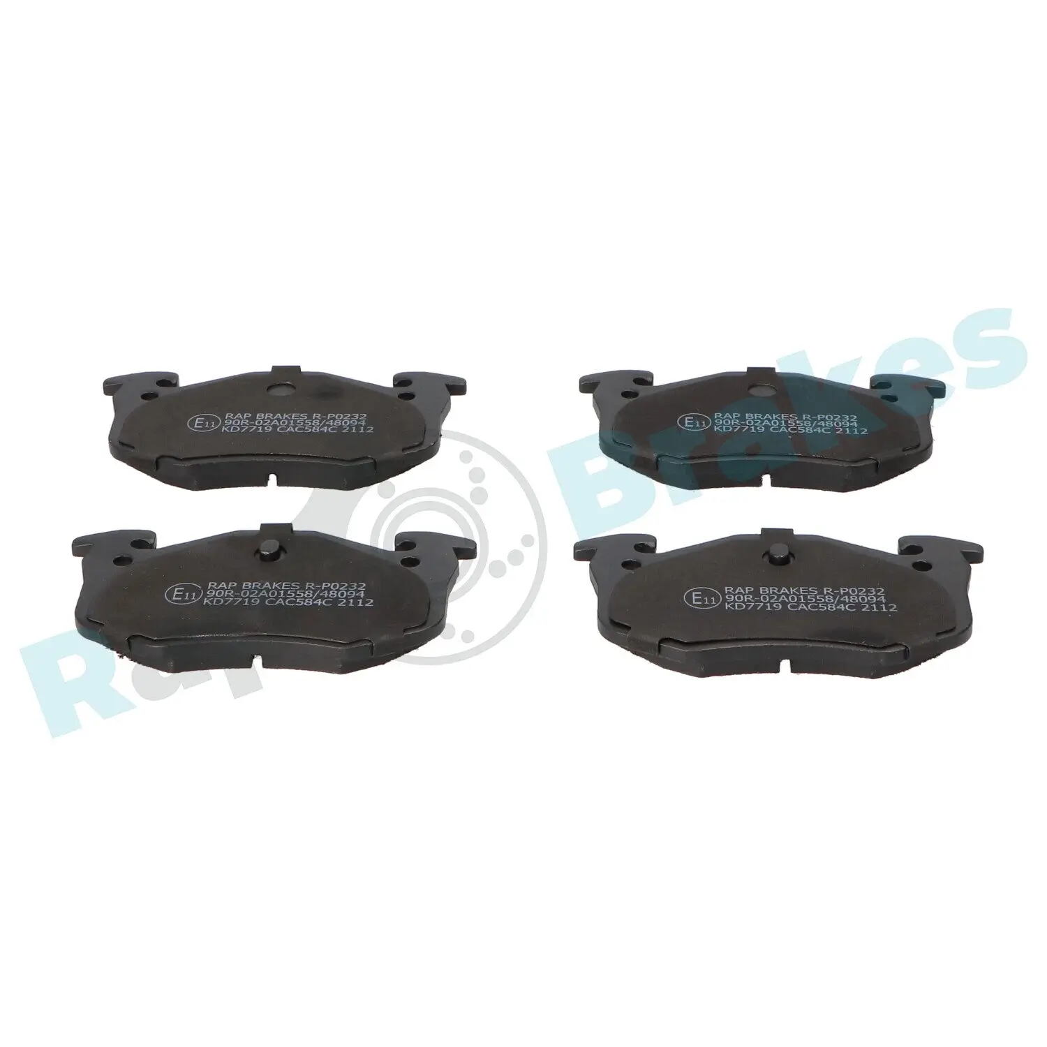 Bremsbelagsatz, Scheibenbremse Hinterachse RAP BRAKES R-P0232