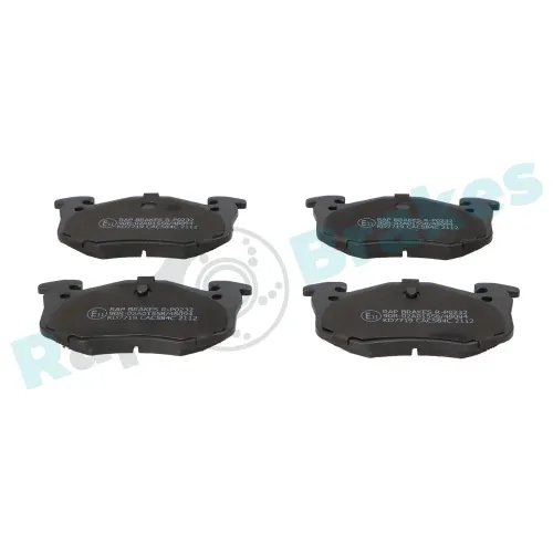 Bremsbelagsatz, Scheibenbremse Hinterachse RAP BRAKES R-P0232 Bild Bremsbelagsatz, Scheibenbremse Hinterachse RAP BRAKES R-P0232