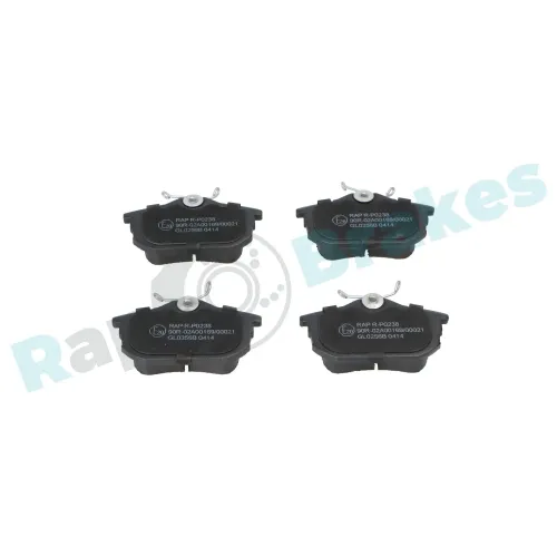 Bremsbelagsatz, Scheibenbremse Hinterachse RAP BRAKES R-P0238 Bild Bremsbelagsatz, Scheibenbremse Hinterachse RAP BRAKES R-P0238