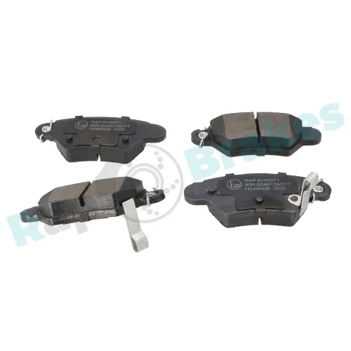 Bremsbelagsatz, Scheibenbremse Hinterachse RAP BRAKES R-P0271 Bild Bremsbelagsatz, Scheibenbremse Hinterachse RAP BRAKES R-P0271