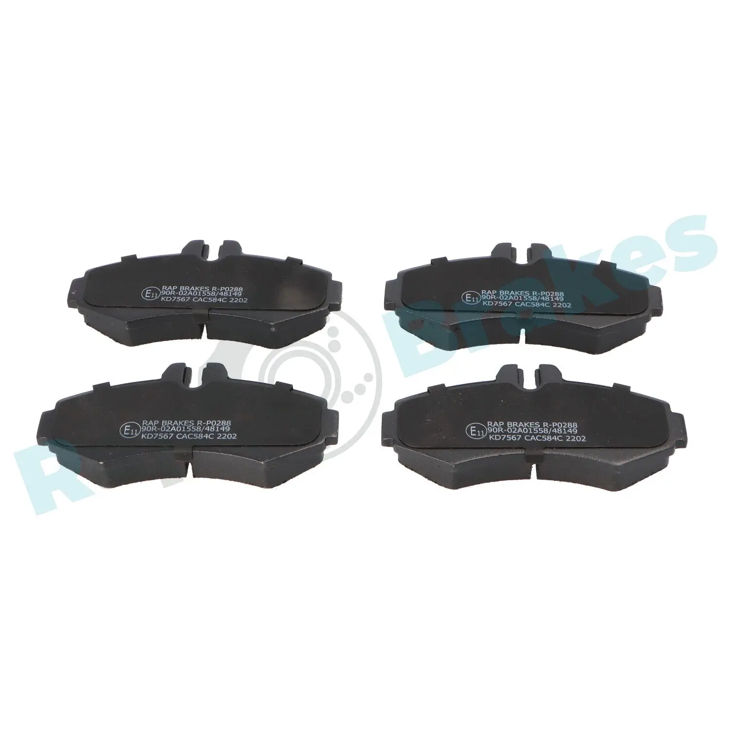 Bremsbelagsatz, Scheibenbremse Vorderachse RAP BRAKES R-P0288