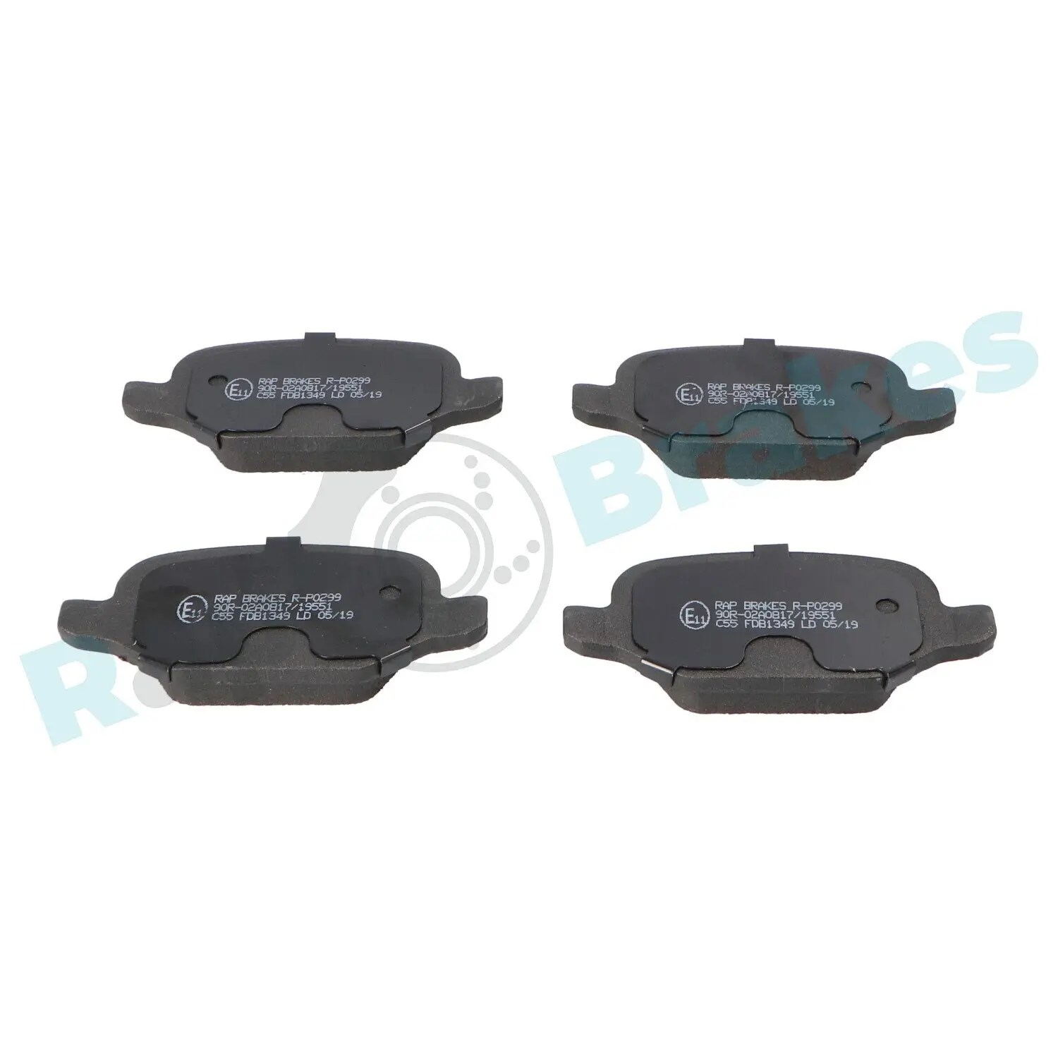Bremsbelagsatz, Scheibenbremse Hinterachse RAP BRAKES R-P0299