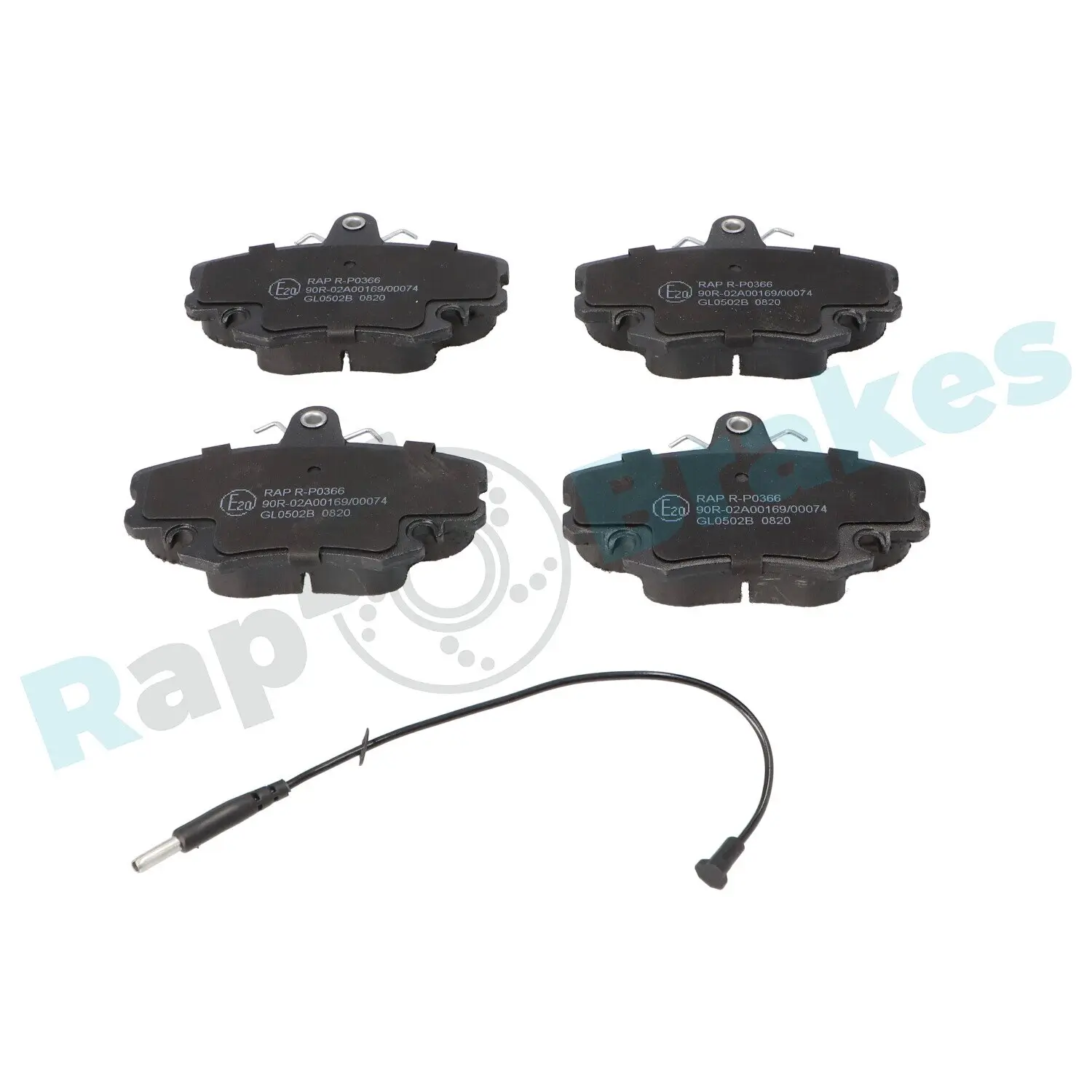 Bremsbelagsatz, Scheibenbremse Vorderachse RAP BRAKES R-P0366