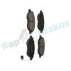 Bremsbelagsatz, Scheibenbremse Vorderachse RAP BRAKES R-P0384 Bild Bremsbelagsatz, Scheibenbremse Vorderachse RAP BRAKES R-P0384