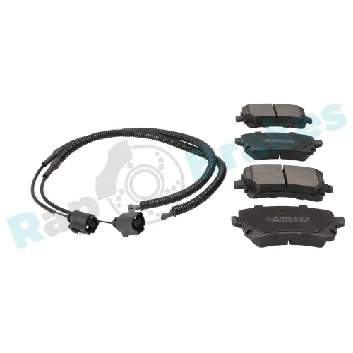 Bremsbelagsatz, Scheibenbremse Hinterachse RAP BRAKES R-P0412 Bild Bremsbelagsatz, Scheibenbremse Hinterachse RAP BRAKES R-P0412