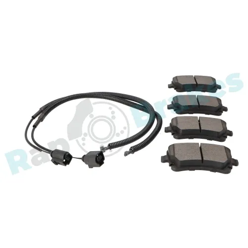 Bremsbelagsatz, Scheibenbremse Hinterachse RAP BRAKES R-P0412 Bild Bremsbelagsatz, Scheibenbremse Hinterachse RAP BRAKES R-P0412