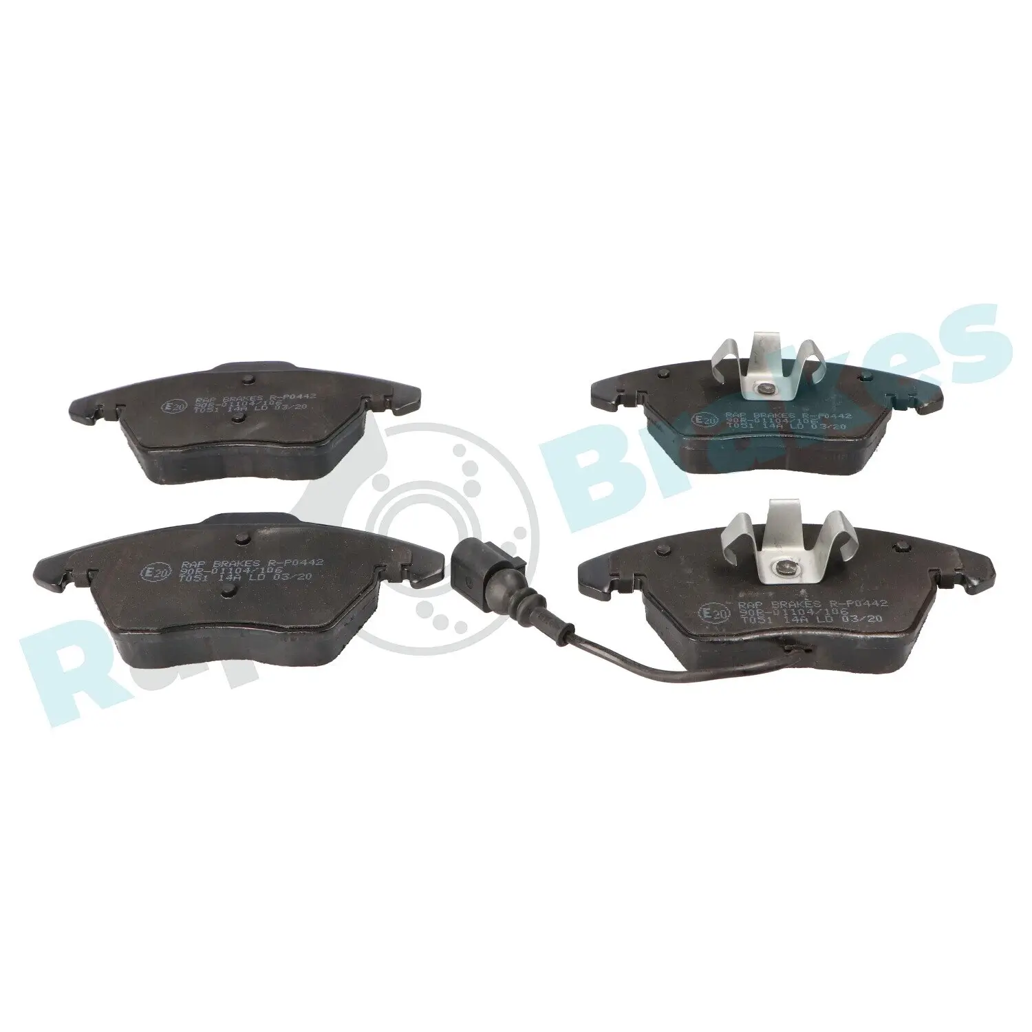 Bremsbelagsatz, Scheibenbremse Vorderachse RAP BRAKES R-P0442