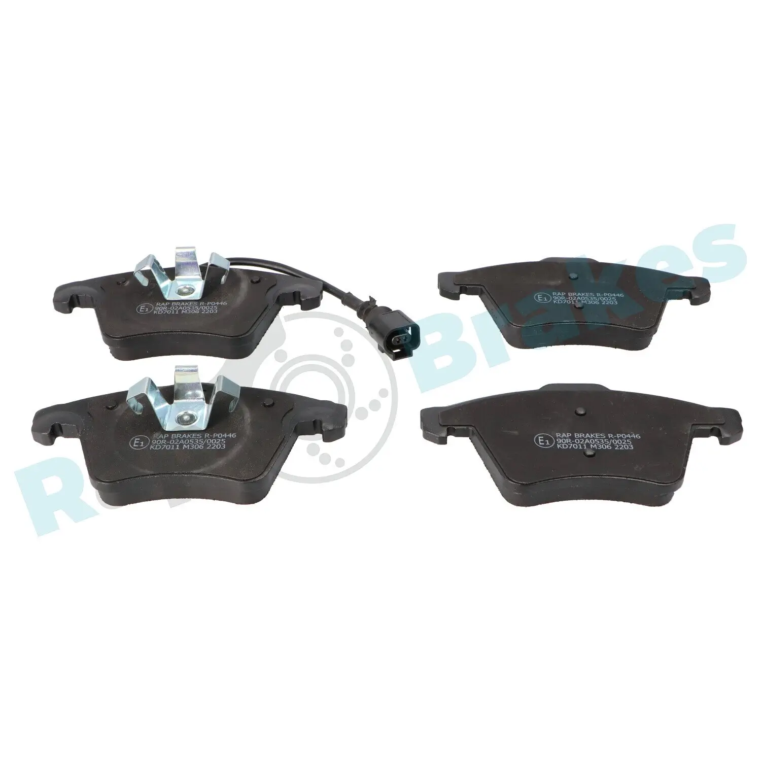 Bremsbelagsatz, Scheibenbremse Vorderachse RAP BRAKES R-P0446