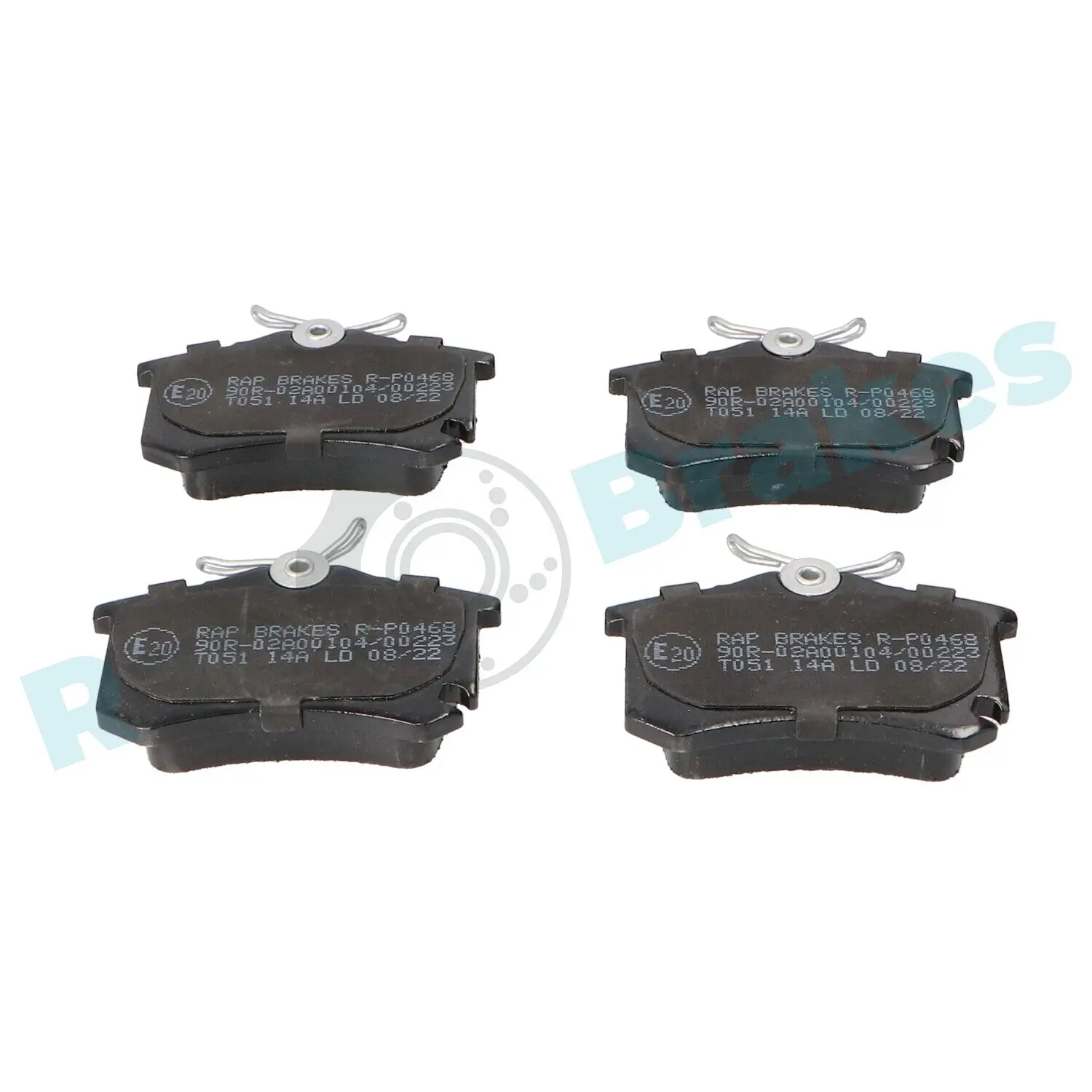 Bremsbelagsatz, Scheibenbremse Hinterachse RAP BRAKES R-P0468