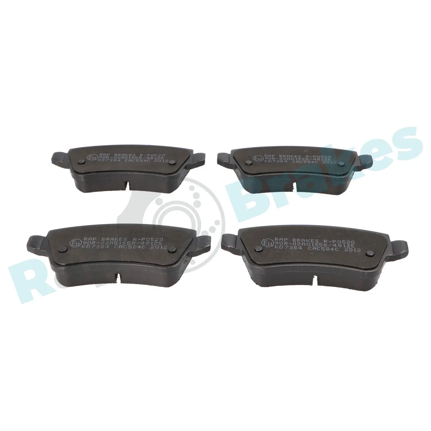 Bremsbelagsatz, Scheibenbremse Hinterachse RAP BRAKES R-P0520