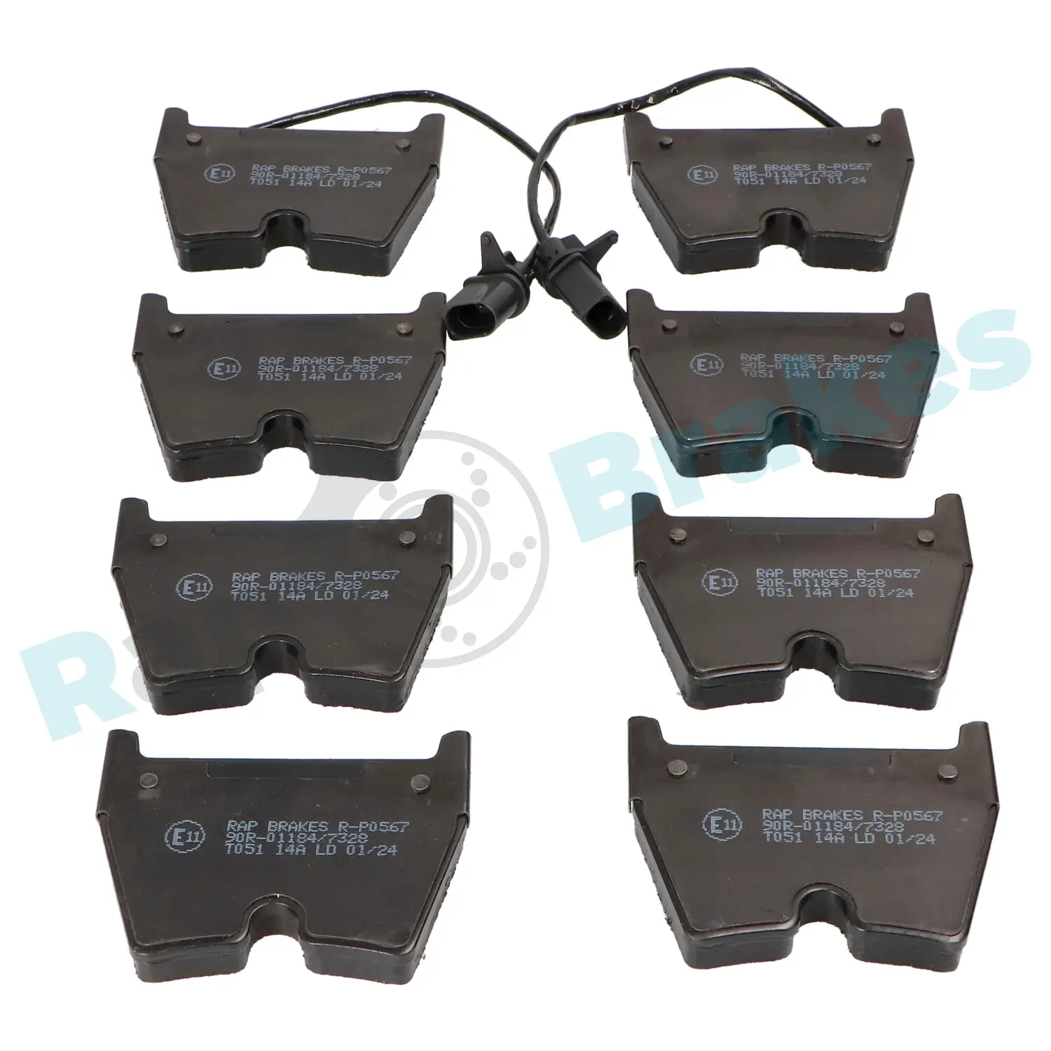 Bremsbelagsatz, Scheibenbremse Vorderachse RAP BRAKES R-P0567